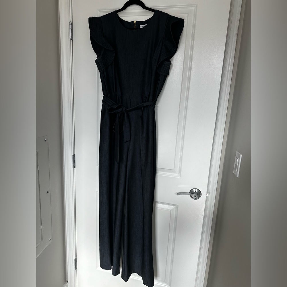 Calvin Klein Jean Jumpsuit. Size 16. Worn Once.